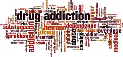 Drug Addiction Word Cloud — Stock Vector © Boris15 62104947