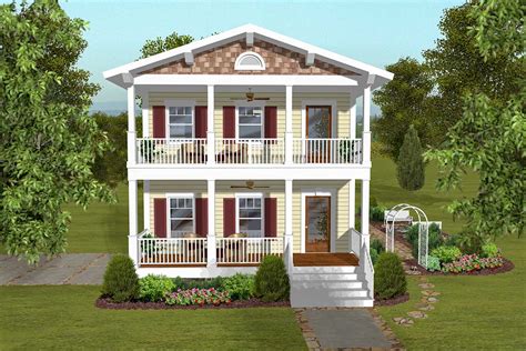 Narrow 2 Story House Plan With Drive Under Garage 20145ga