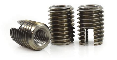 Stainless Steel Slotted Self Tapping Threaded Inserts Nuts M3 M4 M5 M6