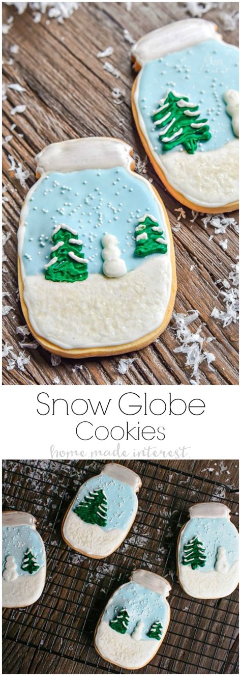 Diy Waterless Snow Globe And Snow Globe Cookies To Match Home Made