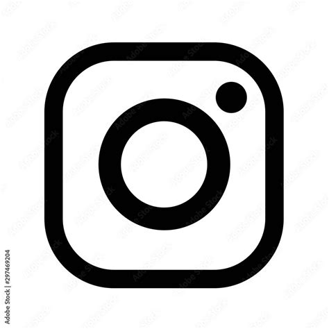 Instagram Icon Of Social Media Logos Stock Vektorgrafik Adobe Stock