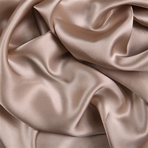 Silk Crepe Satin Oyster Bloomsbury Square Dressmaking Fabric