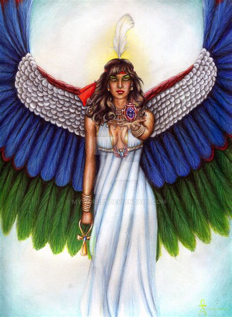 Commission Maat By Myworld1 On Deviantart Egyptian Mythology