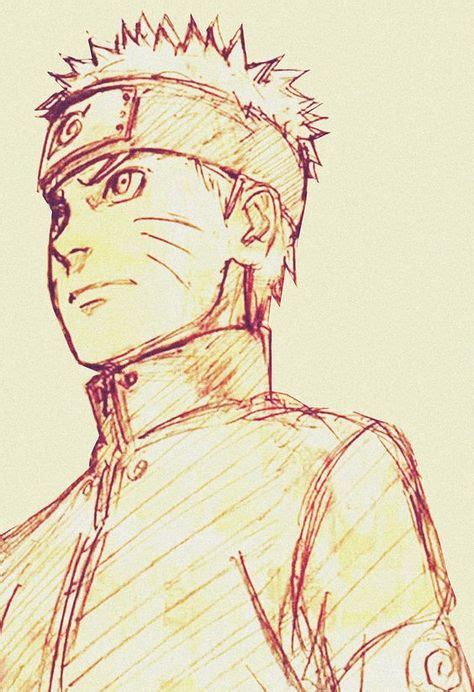 A Sketch Kishimoto Did Of Naruto As An Adult For The New Movie Coming