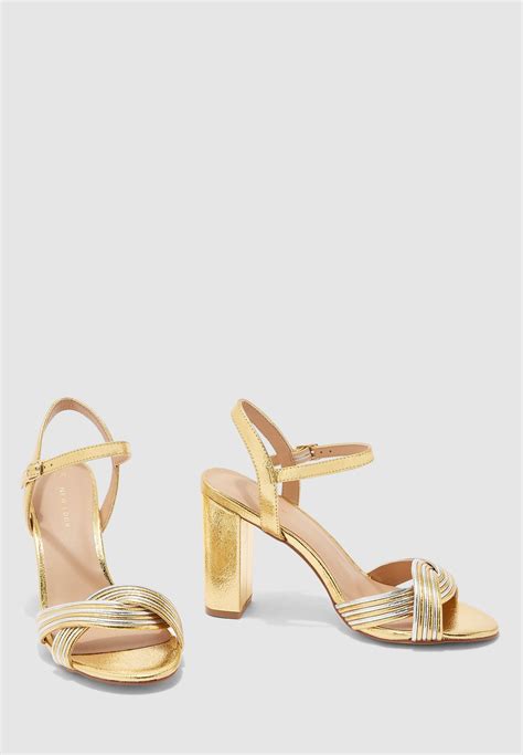 Buy New Look Gold Ankle Strap High Heel Sandal Gold For Women In Mena