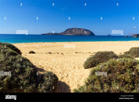 Playa De Las Conchas Graciosa Island Lanzarote Canary Islands Spain
