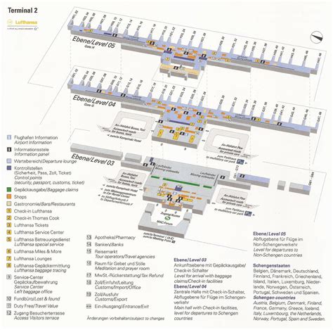 Munich Airport Muc Terminal 2 Map 2004 From The Munich Flickr