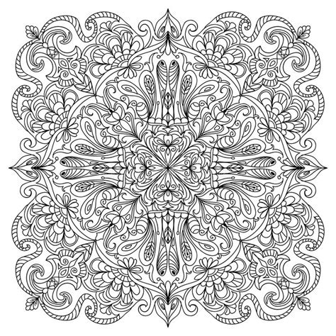 Abstract Mandala Zentangle Stock Illustration