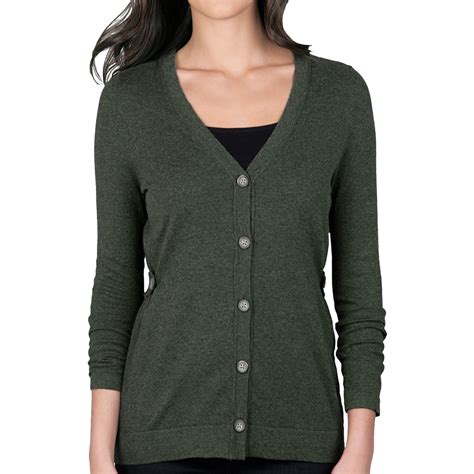Lilla P Cotton Cashmere Cardigan Sweater For Women 5688m