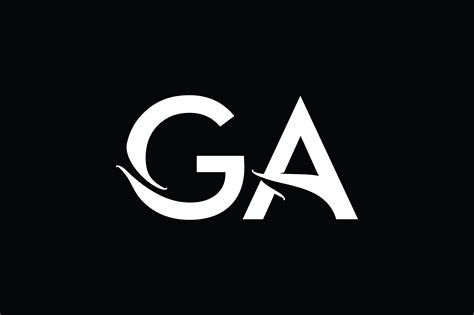 Ga Monogram Logo Design By Vectorseller Thehungryjpeg