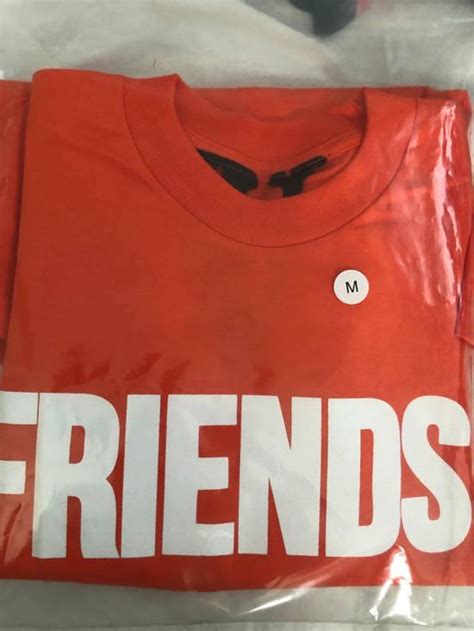 Vlone Vlone Orange Friends T Shirt Size L Grailed