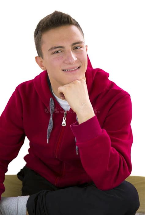 A Young Teenage Boy Wearing A Hood Stock Image Image Of