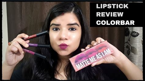 Colorbar Lipstick Swatches Colorbar Matte Me As I Am Review And