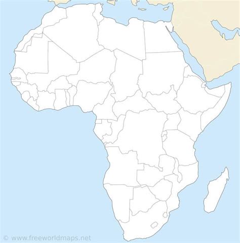 Free Printable Maps Of Africa