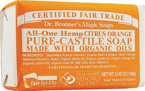 Dr Bronners Magic Soaps All One Hemp Pure Castile Soap Citrus Orange