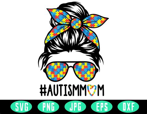 Autism Mom Svg Autism Awareness Autism Month Digital Cut Etsy