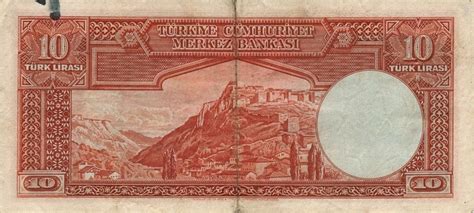 Banknote Index Turkey 10 Lira P128