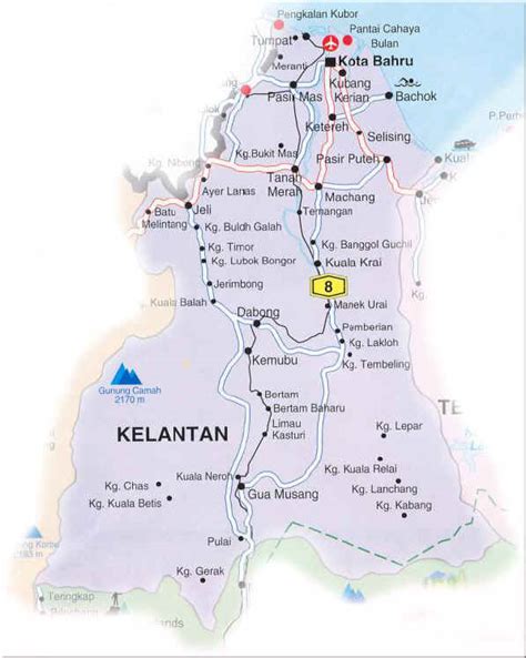 Kelantan Malaysia Map Guide