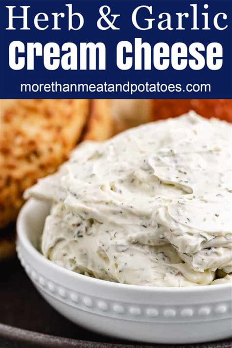 Simple Herb And Garlic Cream Cheese