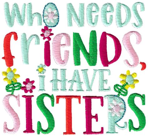Sister Sayings 10 3 Sizes Products Swak Embroidery