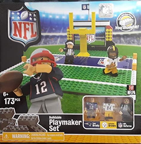 Oyo Sports Nfl Buildable Playmaker Building Set Tom Brady Antonio