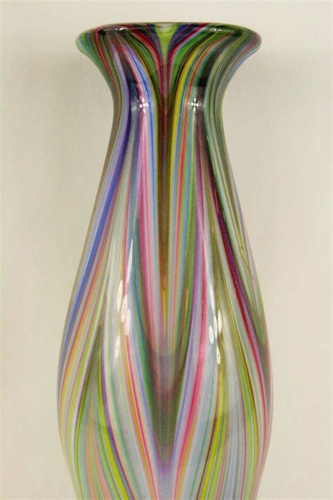 Large Italian Cased Glass Vase For Sale At 1stdibs