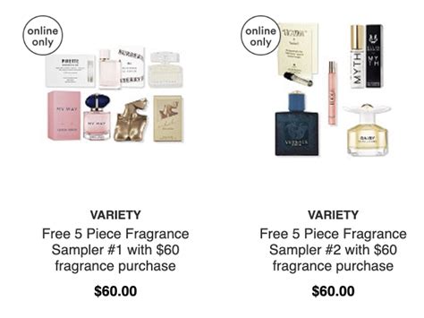 Ulta Free 5 Piece Fragrance Sampler With 60 Fragrance Purchase