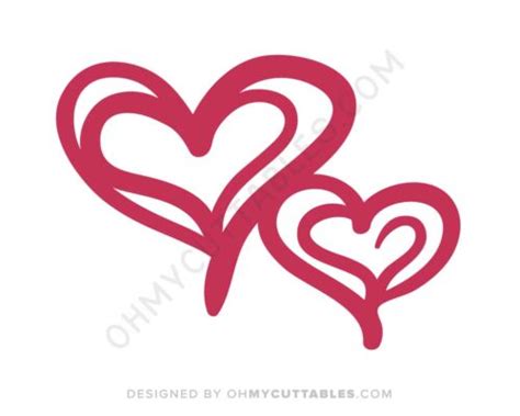 Hearts Svg Free Ohmycuttables