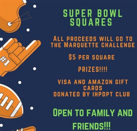 Mghihp Pt Super Bowl Square Fundraiser Foundation For Physical