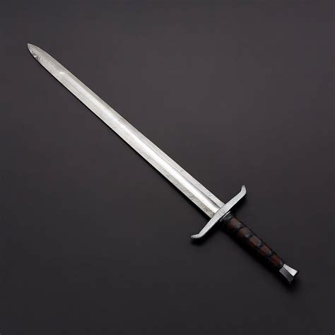Custom Full Tang Damascus Steel Viking Sword Historical Etsy