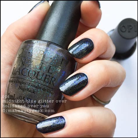Opi Midnight Blue Glitter Over Holidazed Over You Holiday Nails Glitter