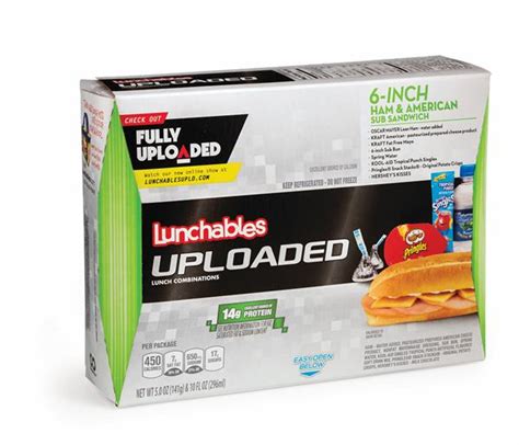 oscar mayer lunchables uploaded 6 inch ham and american sub sandwich with spring water hy vee