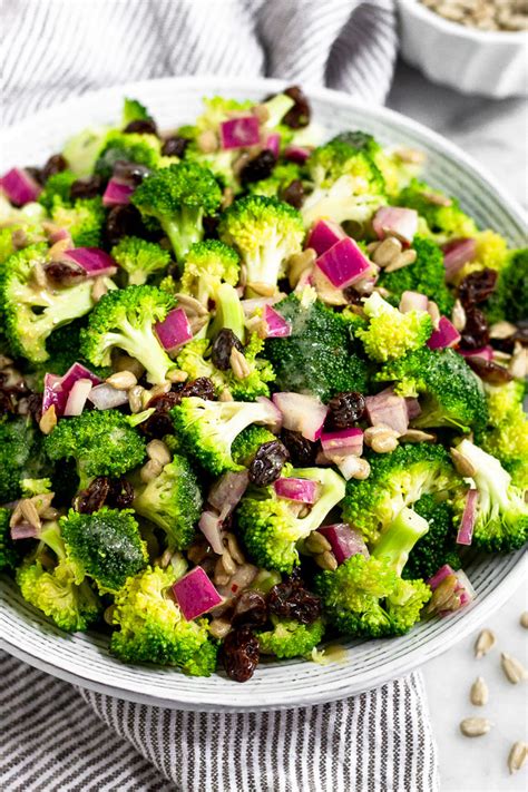 Pineapple chunks are an excellent addition as well, especially with a christmas or easter ham dinner. Healthy broccoli salad with raisins and sunflower seeds ...