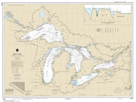 Buy Map Great Lakes 14500 27 By Noaa Yellowmaps Map Store