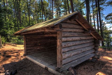Adirondack Lean To At Paul Smiths Survival Skills Cabin And Wooden