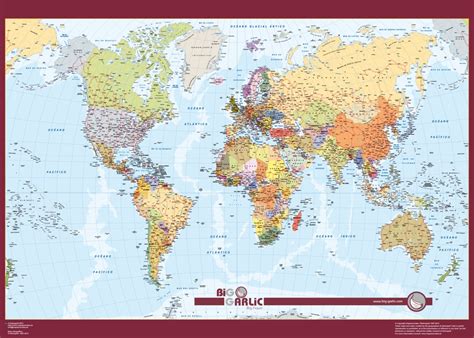 Mapamundi Espanol Mapas Murales De España Y El Mundo