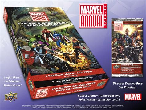 Marvel Annual Hobby Box Upper Deck 202021 Presell Da Card World