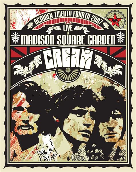 Cream Concert Poster By Tomcat72888 Rock Poster Art Rock Posters Gig