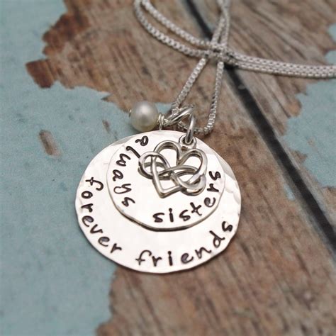 Sisters Necklace Sister Necklace Always Sisters Forever