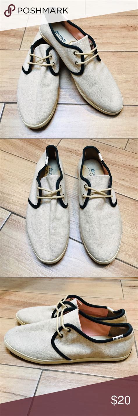 Soludos Canvas Lace Up Cream And Black Shoes Black Shoes Shoes