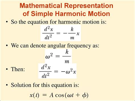 David explains the equation that represents the motion of a simple harmonic oscillator and solves an example problem. equation simple harmonic motion - DriverLayer Search Engine