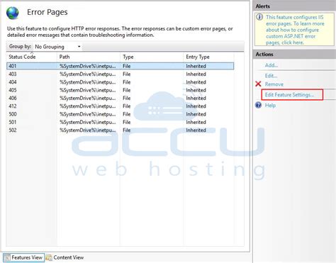 How To Enable Detailed Error Log For Classic Asp In Iis Knowledgebase Accuwebhosting