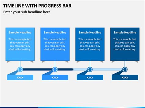 Timeline With Progress Bar Powerpoint Template Ppt Slides