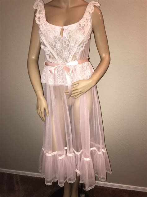 Pin On Vintage Fluffy Chiffon Nightgowns And Lingerie