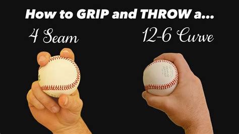 Baseball Pitching Grips How To Throw A 4 Seam Fastball And 12 6