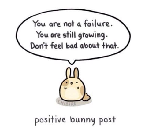 Positive Bunny Cheer Up Quotes Cute Motivational Quotes