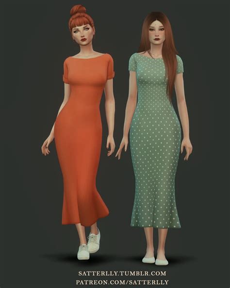 Dress Lana Satterlly Sims 4 Dresses Sims 4 Mods Clothes Dress