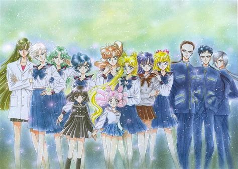 1920x1080px 1080p Free Download Sailor Moon Manga Manga Sailor Moon Group Lights Hd