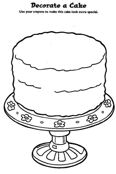 Free Birthday Cake Outline, Download Free Birthday Cake Outline png