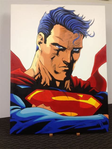 Design your everyday with unique canvas prints you'll love. Framed Superman oil canvas. Handpainted unique artwork ...